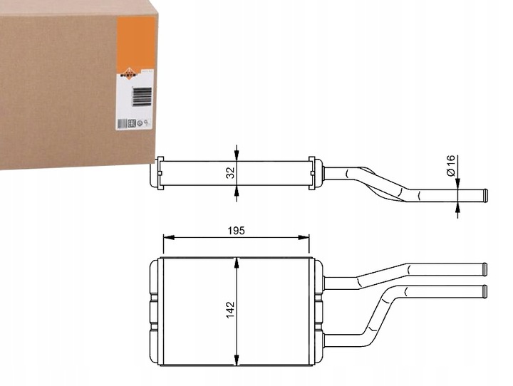 фото №1, Nrf отопитель toyota hiace 95-06