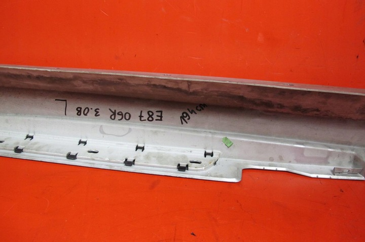 фото №14, Bmw 1 e87 м-пакет планка накладка пороговая левая 354/7 титан серебро металлик