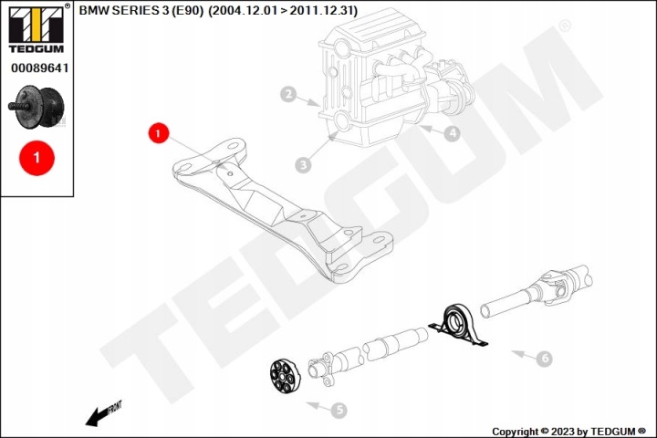 фото №11, Подушка коробка передач. передача. bmw серия 3 e90 12.04- 08.07 pr- le