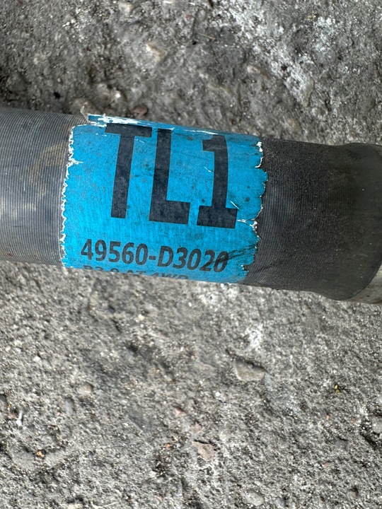 фото №6, Піввісь праві перед права 2.0 crdi 49560-d3020 49501d7010 kia sportage iv