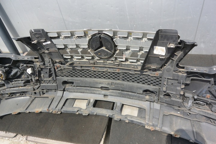 фото №13, Mercedes ml w164 бампер решітка радіатора перед рестайлінг 197 kpl pdc
