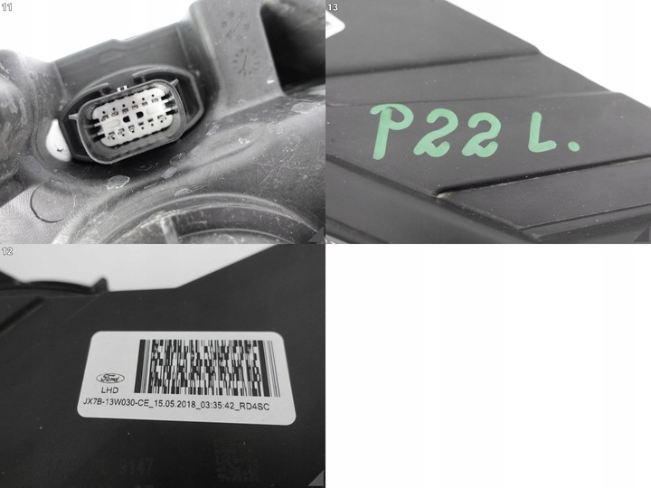 фото №12, Ford focus iv mk4 18- лампа звичайна+ led ліва eu