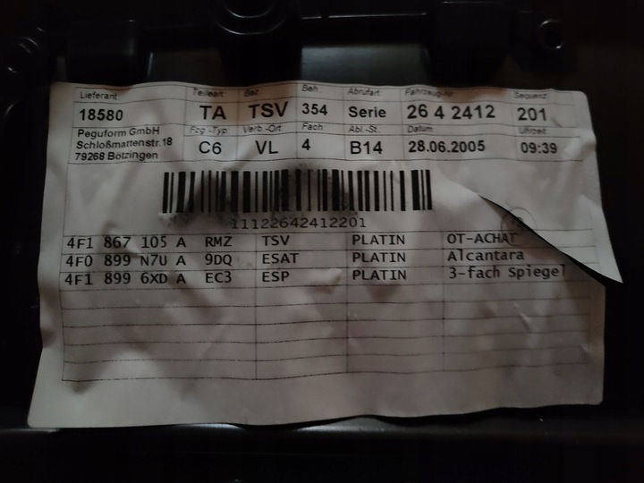 фото №6, Комплект оббивка обшивки двері audi a6 c6 шкіра eu