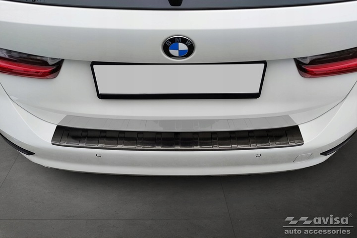 фото №11, Накладка na бампер задний do bmw 3 vii g21 универсал чёрная