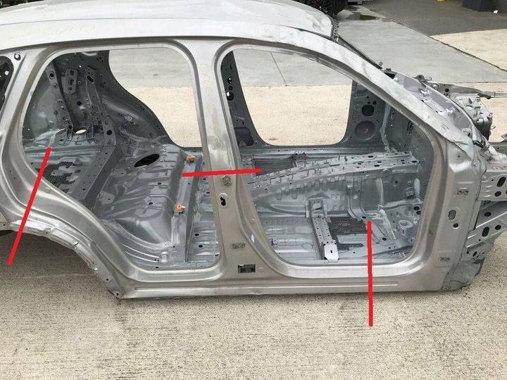 фото №1, Mazda cx-60 cx60 2024 порог правые з средний стойкой b подкрылок зад