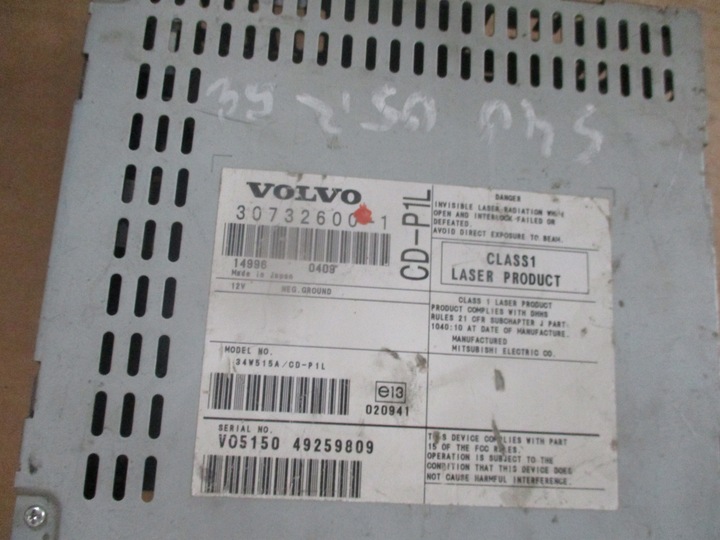 фото №5, Радіо радіопрогравач cd volvo c30 c70 s40 v50 30732600-1