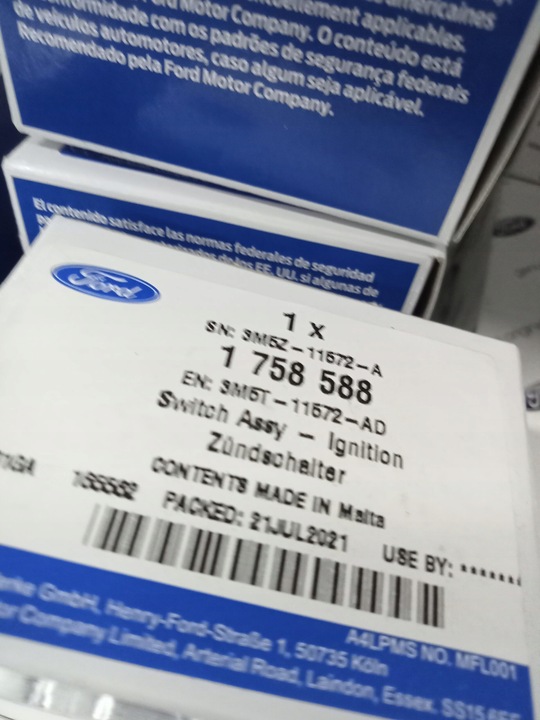 фото №9, Роз'єм замок запалювання ford wiele моделі _ 1758588 _ aa6t-11572-aa _ aa6z-11572-b