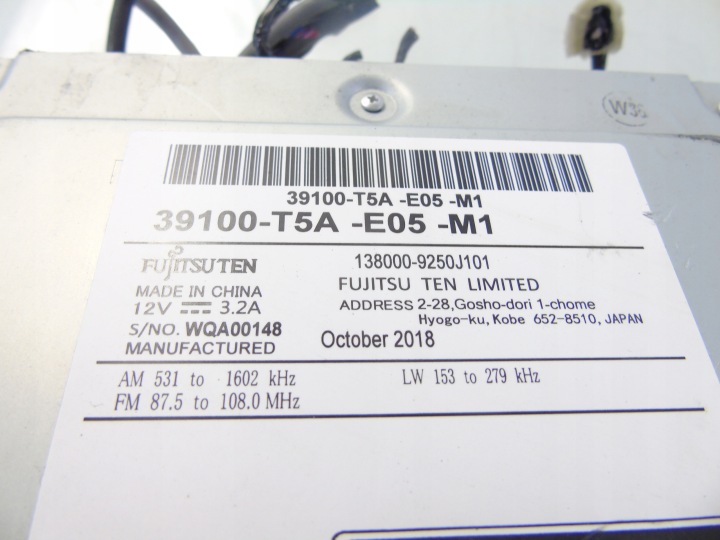 фото №9, Магнітола магнітола honda jazz iv 39100-t5a-e05-m1
