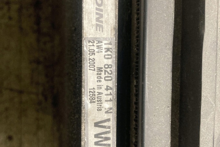 фото №7, Комплект радиатор vw golf plus 5m1, 521 1k0820411n 1.9l дизель 2006