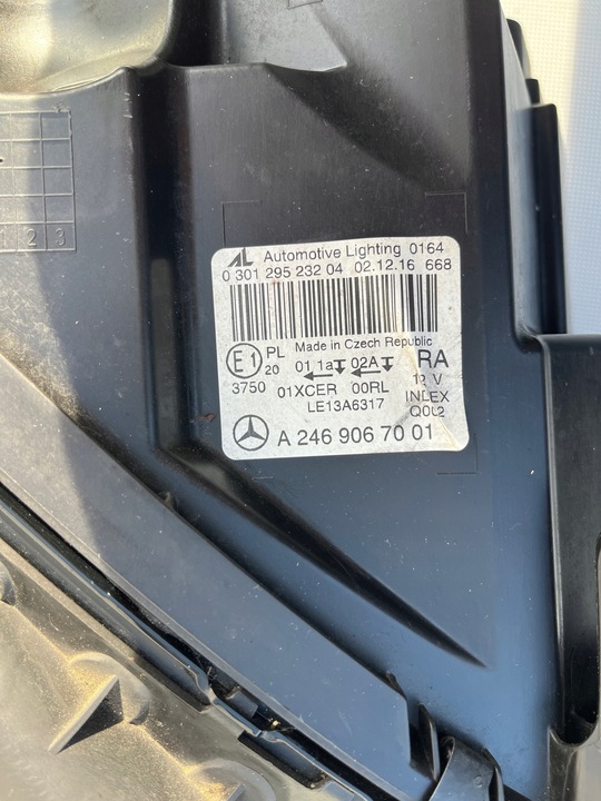 фото №9, Mercedes b класс w246 рестайлинг полный led лампа перед левая