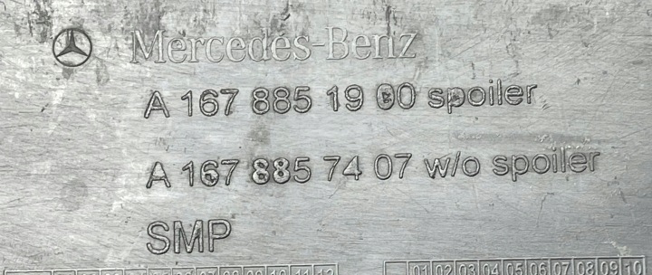 фото №12, Mercedes gle v 167 спойлер бампера накладка перед a11678851900