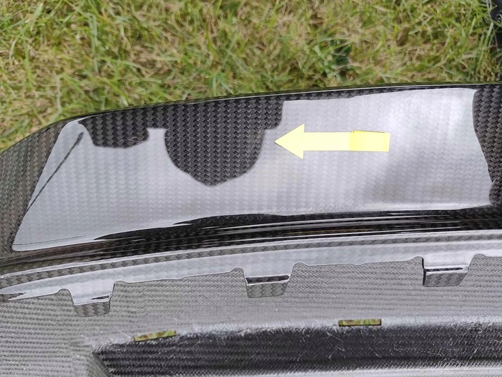 фото №7, Audi r8 4s рестайлінг накладка бампера перед нова оригінал карбон 3576