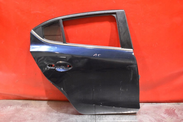 фото №1, Дверь правые зад задние тёмно-синий mazda 3 3 iii bm 13-16