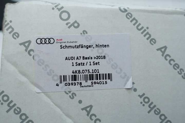 фото №7, Бризковик бризковики лівий правий зад audi a7 c8 2018-