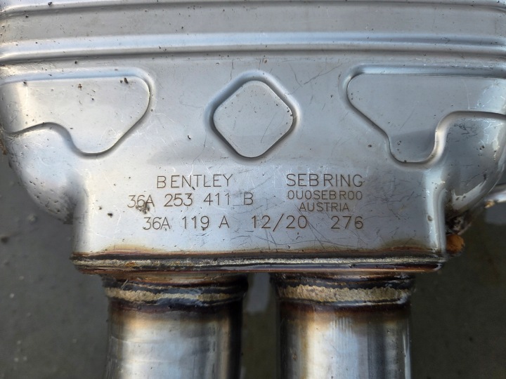 фото №7, Bentley bentayga w12 0e 36a253411b 36a253181d выхлопная система глушитель