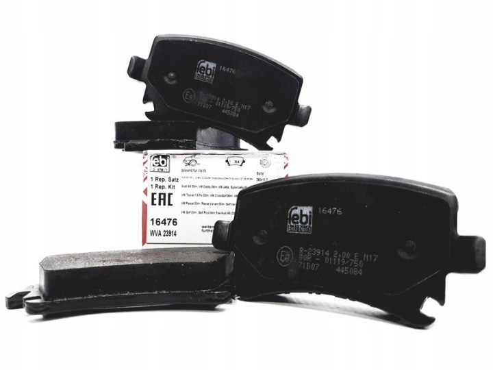 фото №13, Febi диски+ гальмівні колодки перед+ зад vw golf v jetta 312mm