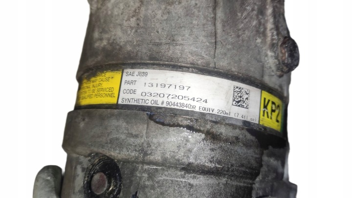 фото №10, Компрессор кондиционера opel vectra c astra h 1.9 cdti 8v 16v 13197197