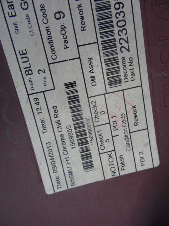 фото №8, Бампер mini cooper r56 рестайлінг 10-13 перед оригінал