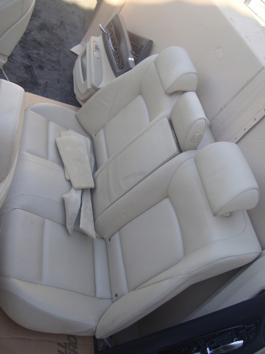 фото №9, Сиденье диван обшивки туннель кремовый кожа bmw 7 f01 f02 08-15 европа
