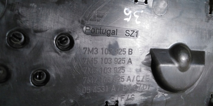 фото №8, Vw sharan защита двигателя верхняя 1,9 tdi 7m3103925b