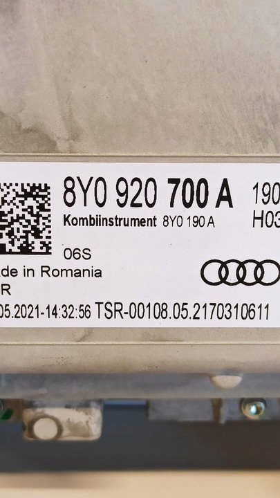 фото №7, Audi a3 8y спідометр  віртуальний капот 8y0920700a