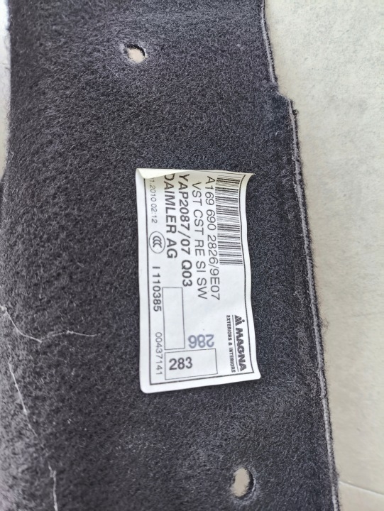 фото №8, Mercedes w245 mercedes w245 карта багажника права a1696902826 ?