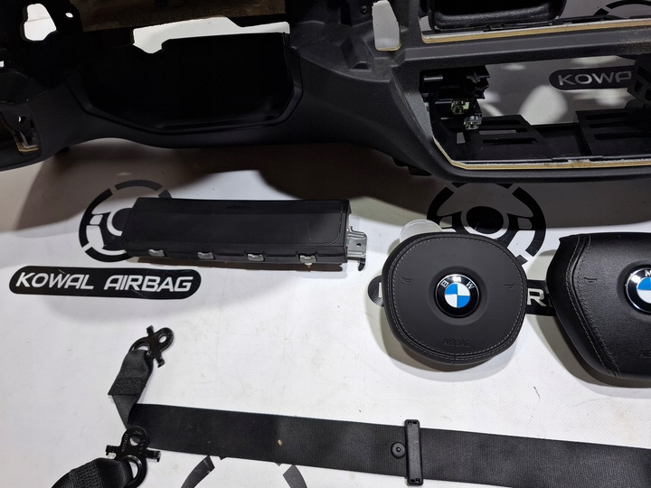 фото №5, Bmw 5 g30 g31 шкіра bez head up панель консоль подушка безпеки подушки ремені ремонт