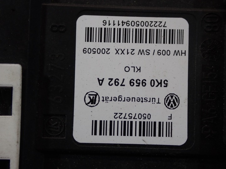 фото №5, Vw golf v hb 3d підйомник вікна перед праві 5k0959792a 1k3837402s європа