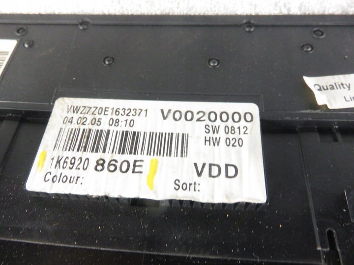 фото №7, Спидометр vw golf v 2.0 gti 1k6920860e
