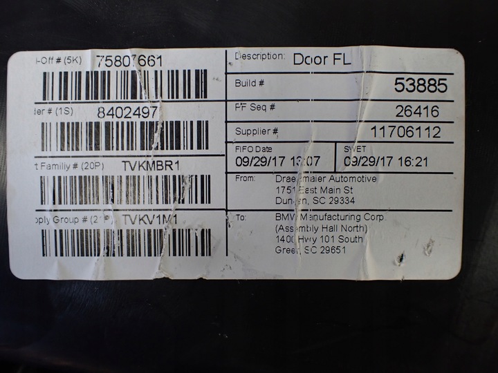 фото №15, Оббивка боковина двері лівий перед bmw f26 75807661