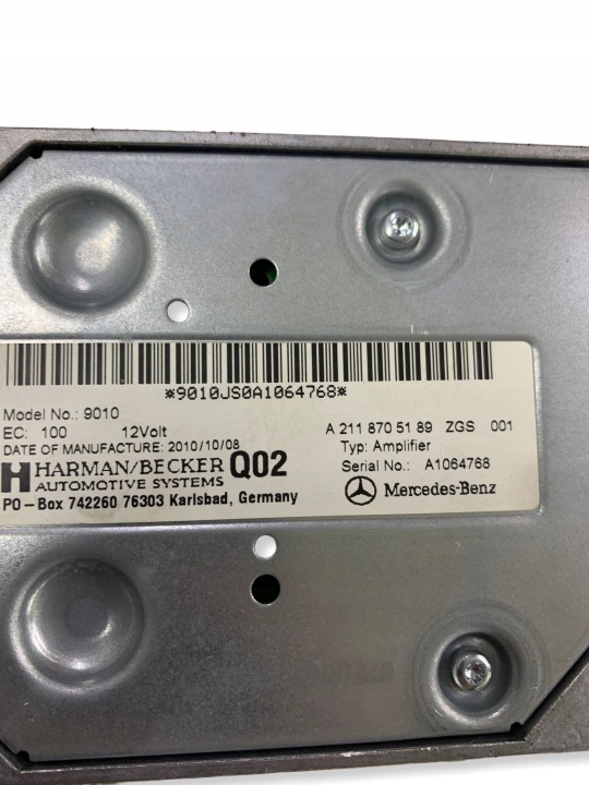 фото №8, Озвучення динаміки підсилювач harman кардон mercedes w212 09-12 універсал