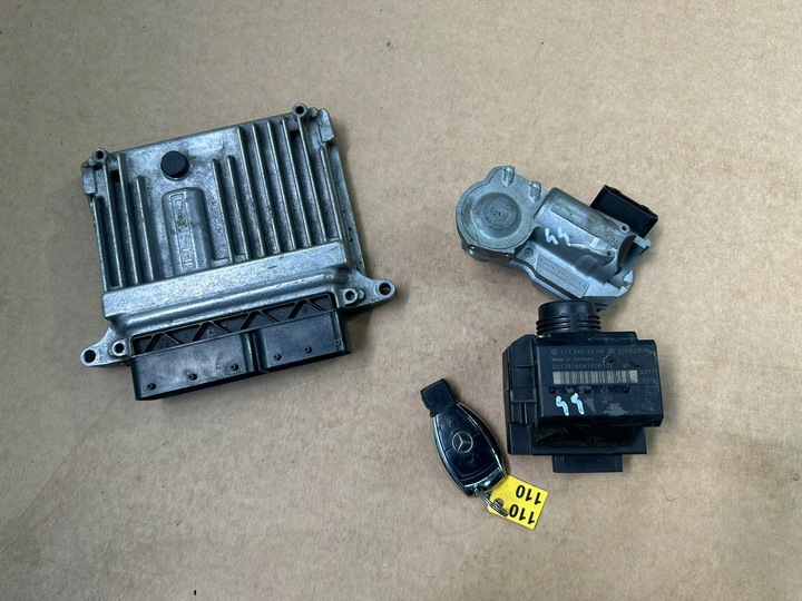 фото №6, Набор стартовый, блок управления, замок зажигания, ключ mercedes w211 2,2cdi