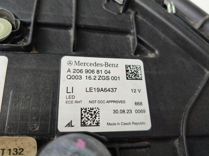 фото №10, Фара ліва фара mercedes c-klasa w206 21- повний led hp
