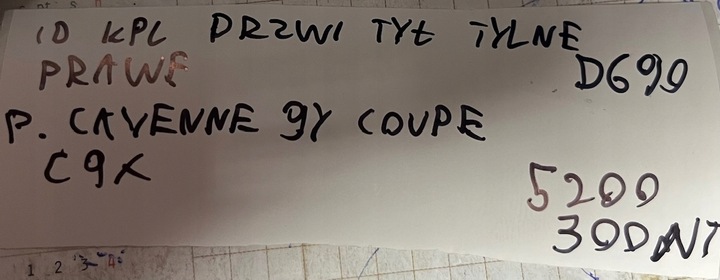 фото №6, Ідеальні kpl. двері зад задні праві porsche cayenne 9y купе колір c9x 1