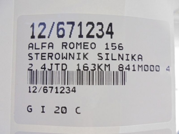 фото №6, Alfa romeo 156 комп'ютер 46821767 2,4jtd 0281010336