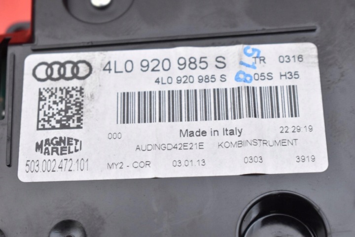 фото №8, Спидометр приборы автомат usa 4l0920985s audi q7 4l 3.0 tfsi 272 km рестайлинг 08-15