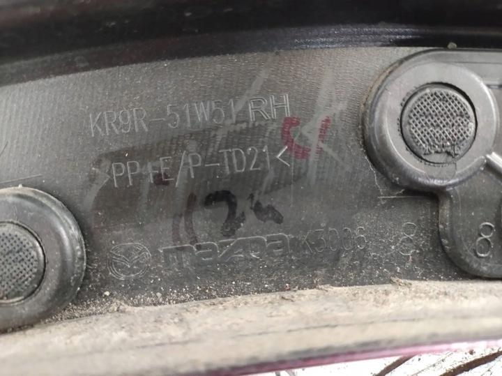 фото №15, Mazda cx-60 cx60 2022-2024 планка накладка крила задня права