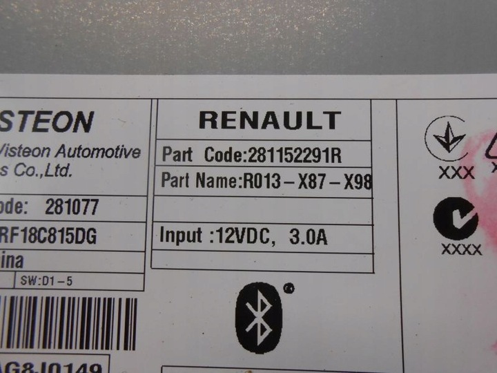 фото №7, Clio iv радіо 281152291r оригінал