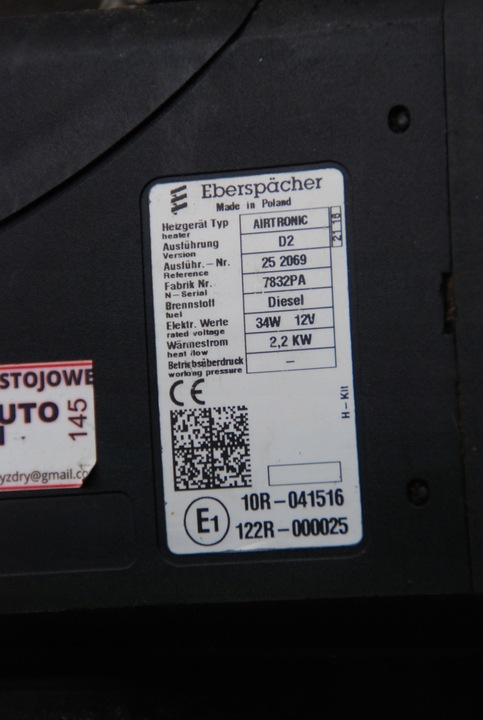 фото №6, Вебасто do бусса airtronic d2 12v 2,2kw + выбор