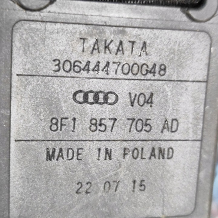 фото №11, Audi a5 8t 8f 2011 правая сторона pas безопасности сиденья передней