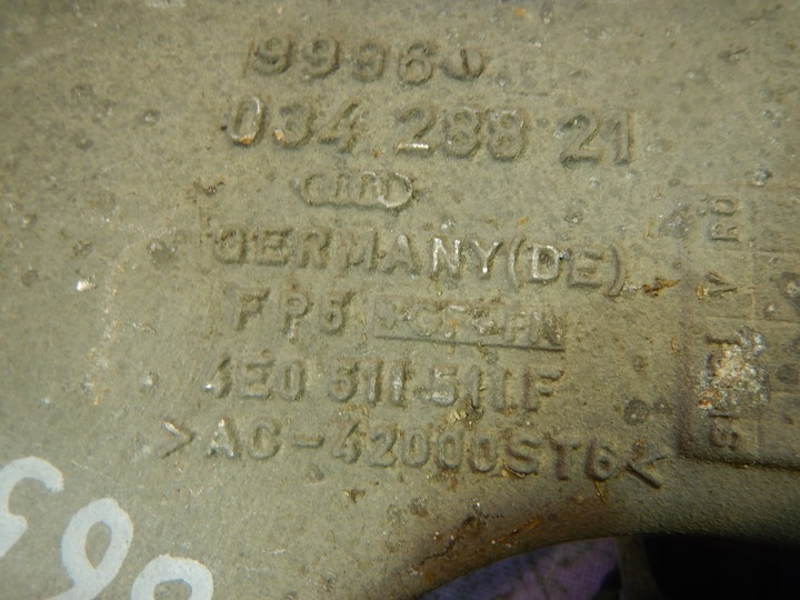 фото №4, Audi a8 d3 4,0tdi 02-05 важіль зад лівий 4e0511511f