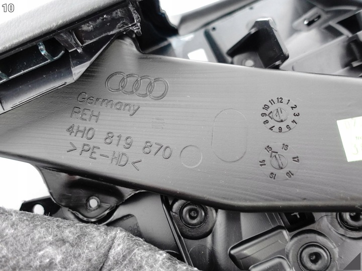 фото №11, Audi a8 4h0 4h1 d4 рестайлінг 13-17 боковина оббивка двері правий перед алькантара