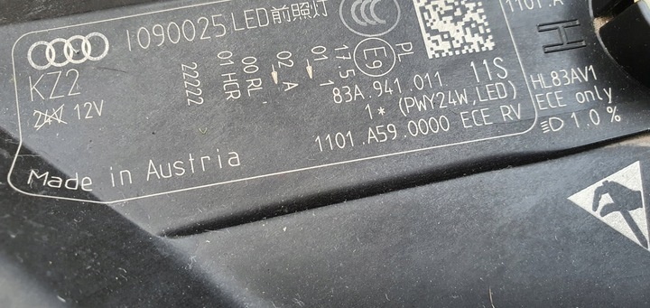 фото №15, Audi q3 ii 83a 2018- лампа передня ліва