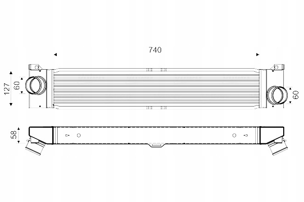 фото №13, Интеркулер valeo 818569 1347700080 citroen fiat peugeot