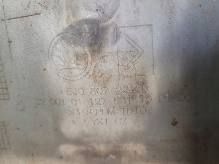 фото №14, Skoda fabia ii 2 рестайлинг бампер перед переднее 5j0807221d противотуманные фары омыватель