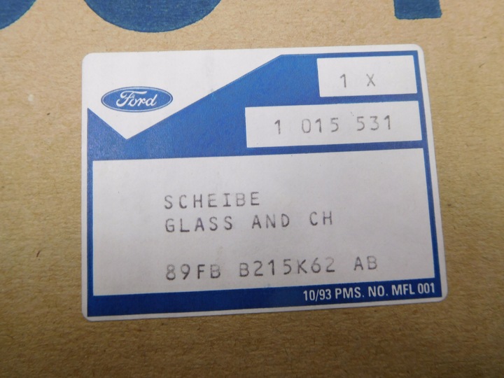 фото №7, Скло двері праві перед ford fiesta 3p 1/1989-8/1995-1999 оригінальний номер 1015531