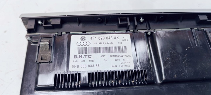 фото №8, Панель климатроник audi a6 c6 рестайлинг 4f1820043ak