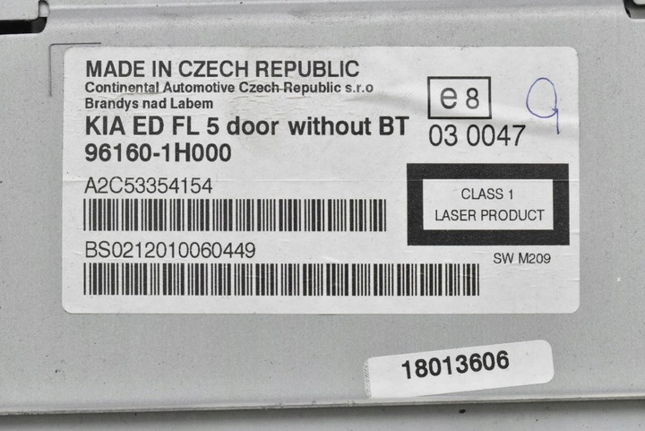 фото №6, Радіо радіопрогравач cd rds aux 96160-1h000 kia ceed 1 i рестайлінг 10-12