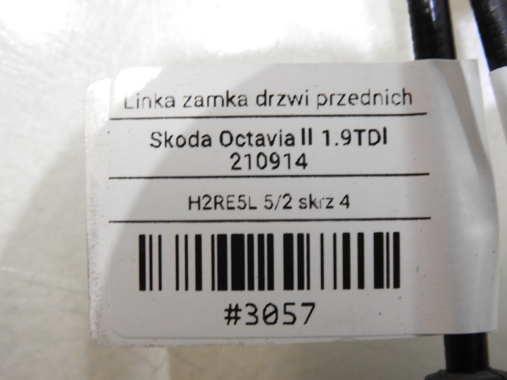 фото №5, Трос трос замка двері перед skoda octavia ii