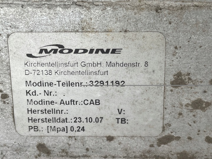 фото №2, Радіаторів інтеркулер повітря daf cf euro5